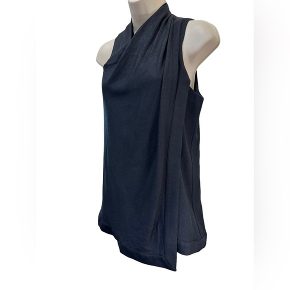 Helmut Lang Sleeveless Draped Top Black Back Zip - Picture 5 of 11
